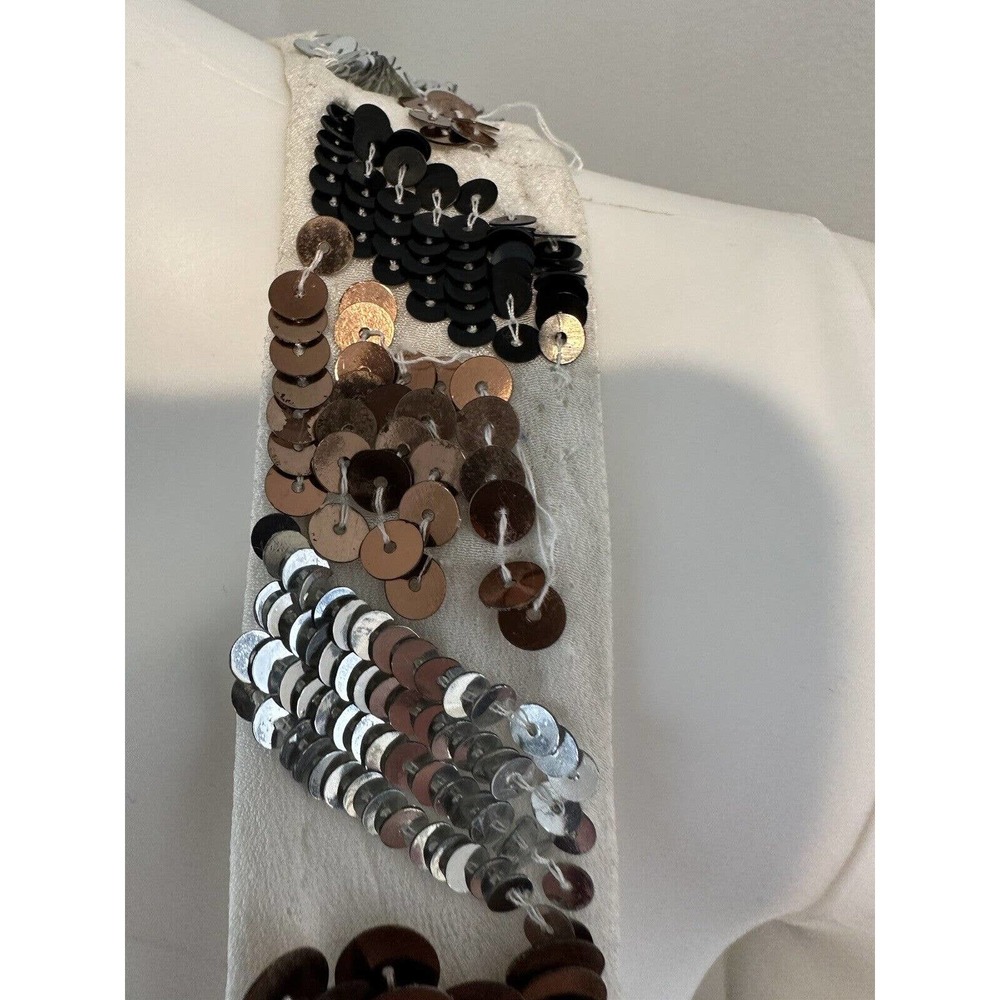Tessora Womens Razor Back Hi Lo Multicolored Sequin Dress size XS NWT Orig $385 - Picture 9 of 16